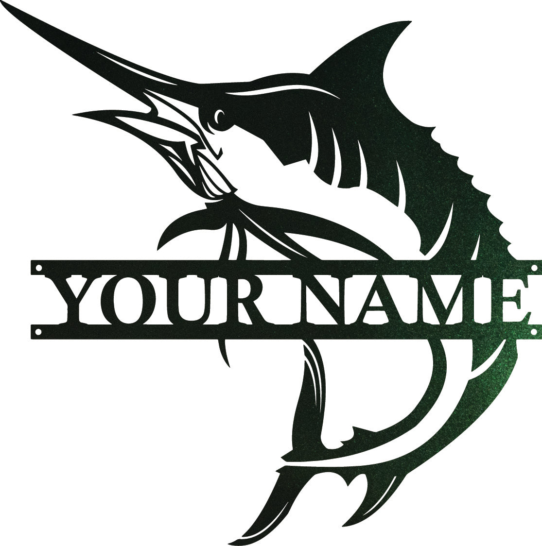 Swordfish Monogram – metalsignscanada